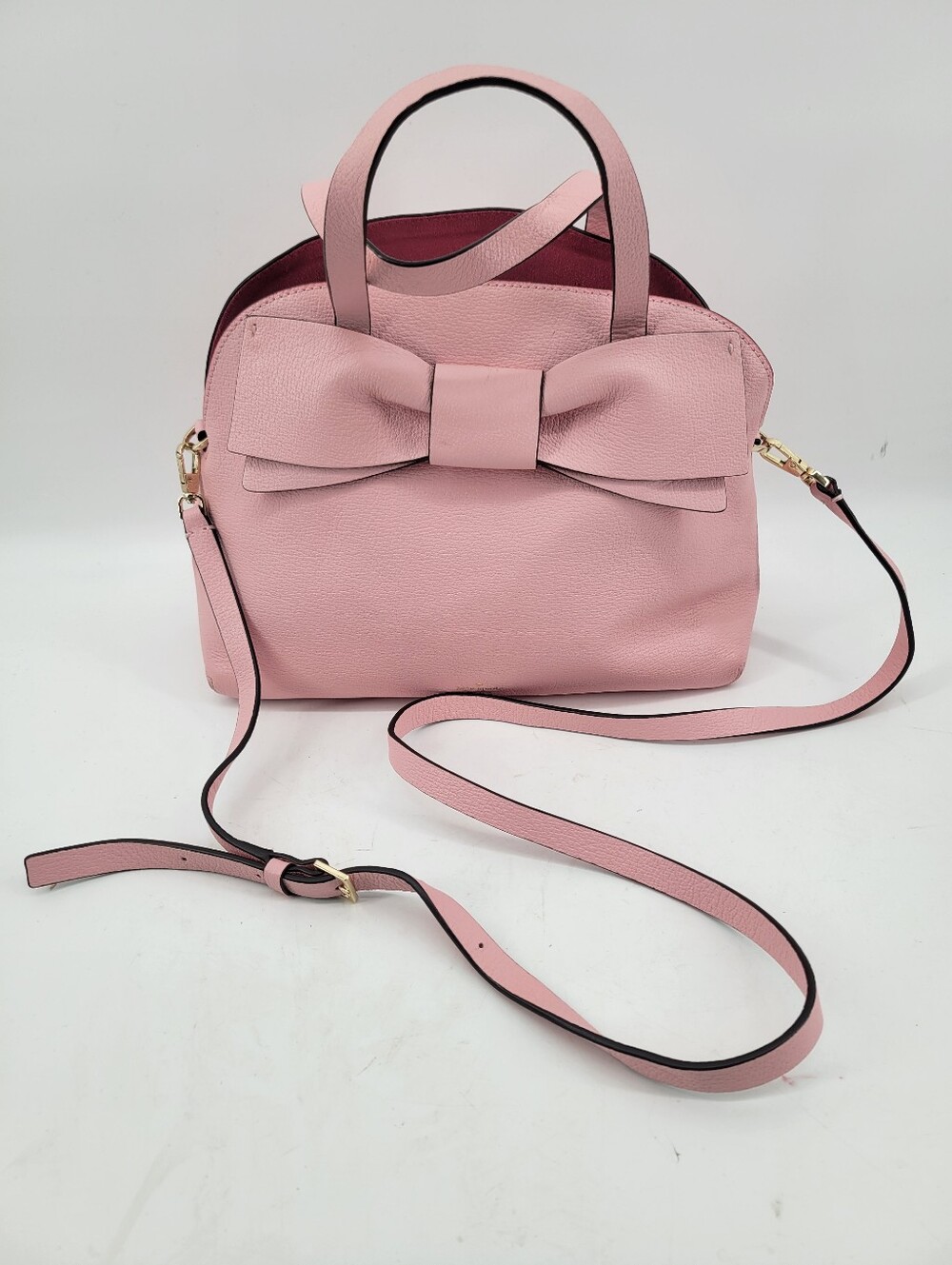 Kate Spade New York Olive Drive Lottie Leather Satchel Bag - Rose Jade Pink
